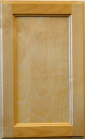 White Birch Beaded Recessed Panel - Natural